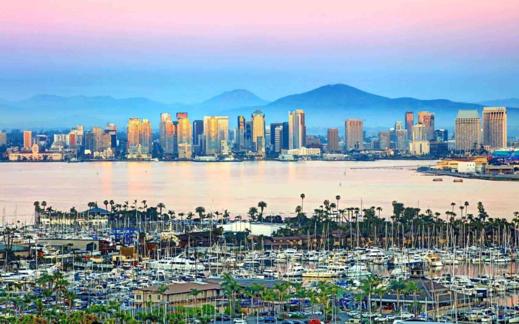 San Diego Coastal City Skyline photo