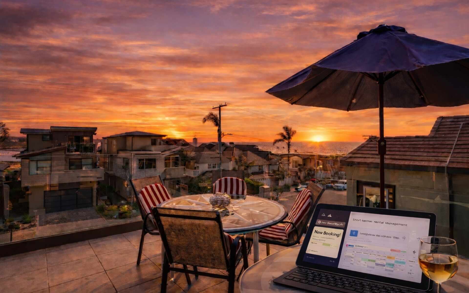 A coastal rental home in San Diego, CA representing short Term Rental Management Challenges