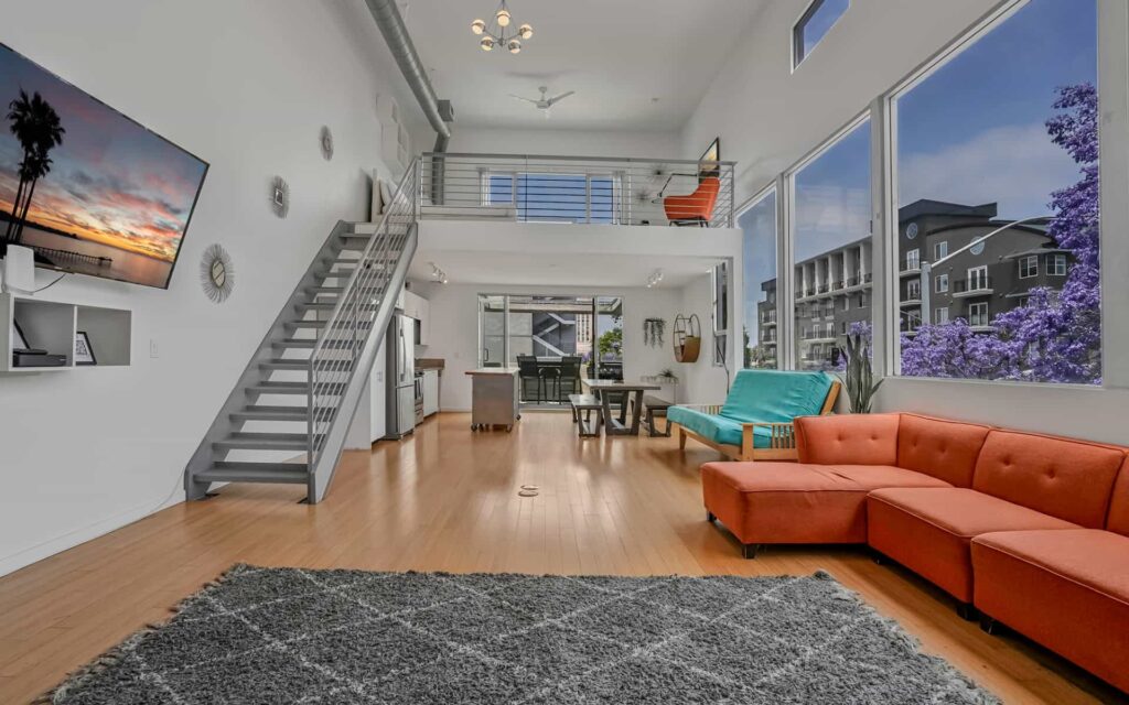San Diego Second Home Vacation Rental Interior Furnished interior of a San Diego second home used as a vacation rental