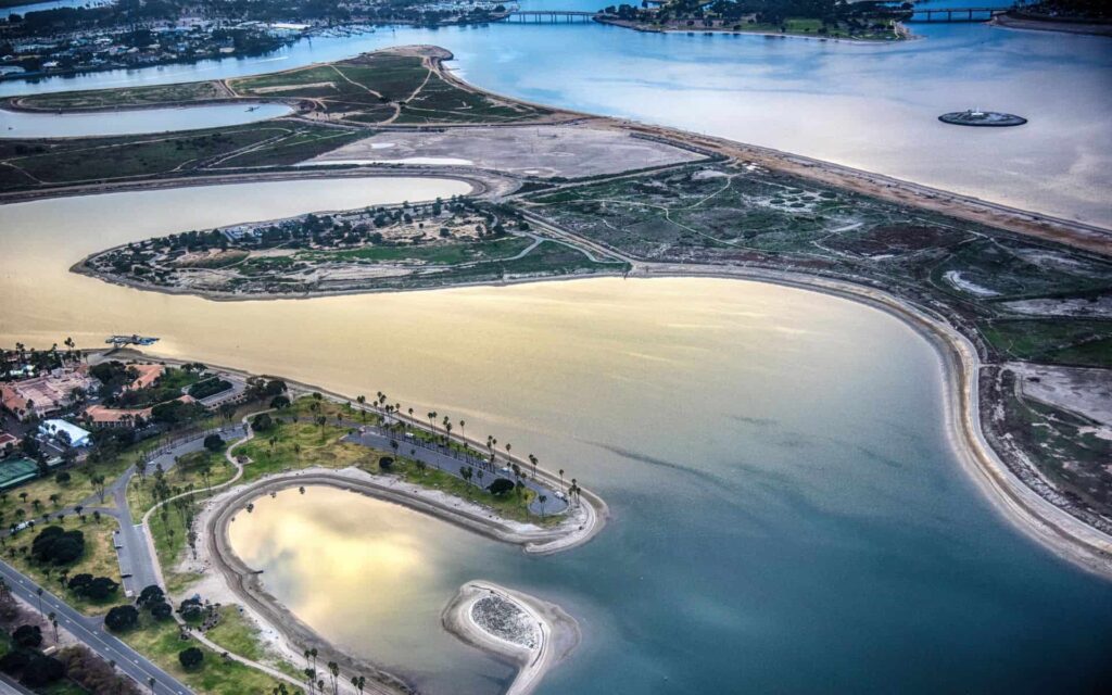 Mission Bay, San Diego Aerial View Mission Bay, San Diego Aerial View