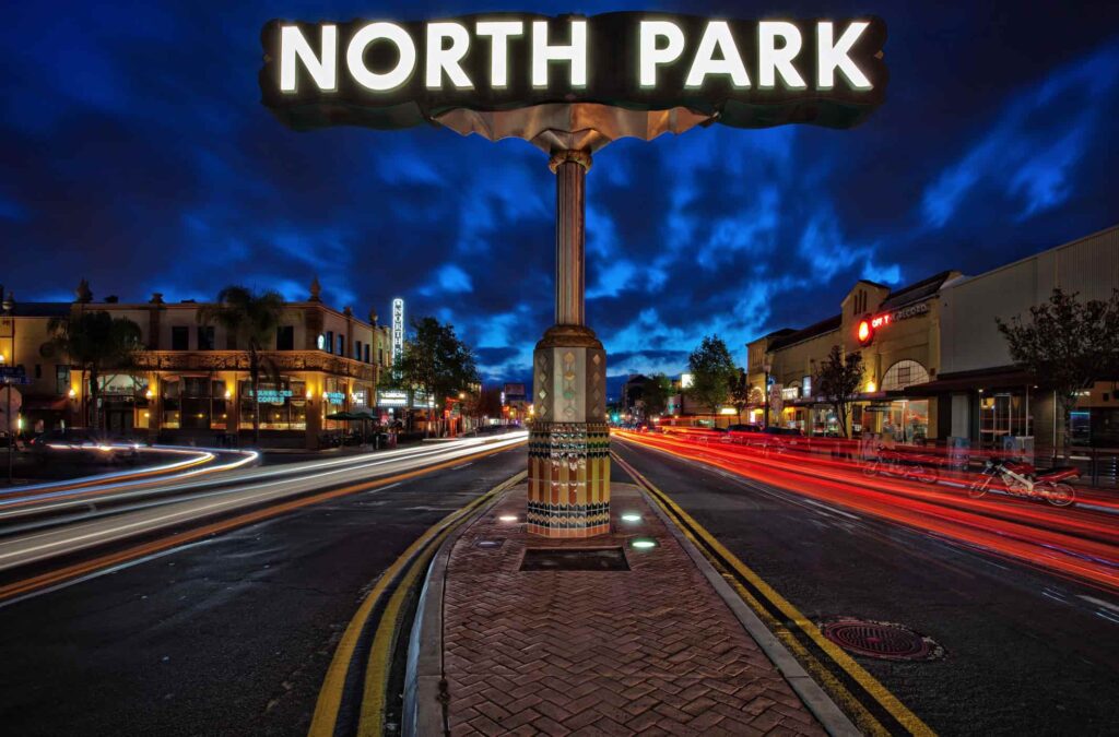 NOrth Park walkable neighborhood, San Diego