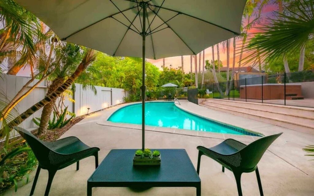 vacation rental property inspection pool san diego Pool and outdoor amenities at a San Diego vacation rental property