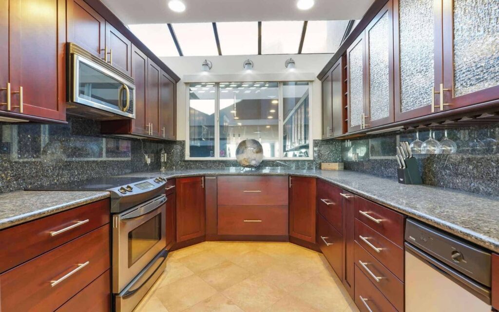 san diego vacation rental property manager inspection Clean modern kitchen prepared for guests at a San Diego vacation rental